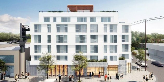 Architect's rendering of the proposed building at 2301 Westwood